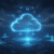 Conceptual image showing a glowing blue cloud computing icon connected to various servers and data points, with symbols for money, gears, and time representing cloud billing models and cost optimization for engineers.