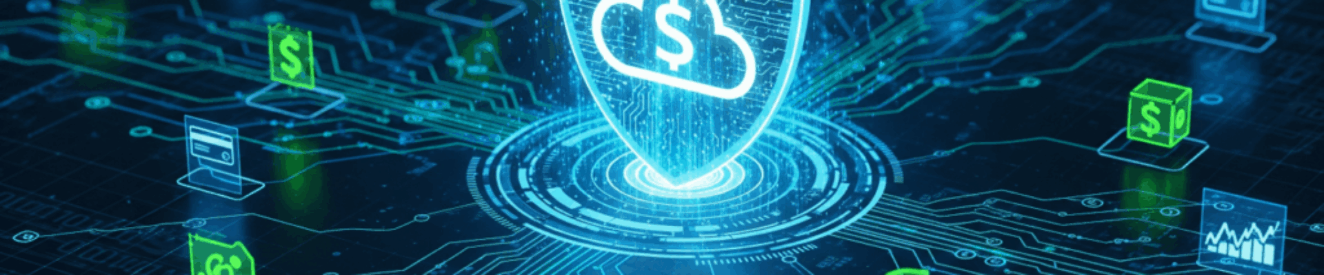 A secure GCP architecture diagram for financial applications, showing multi-layered cloud security and data protection.